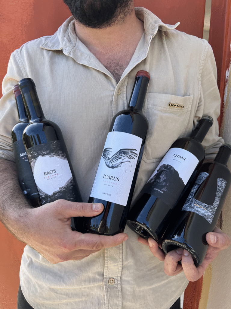 Afianes Wines-Afianes-Ikaria Wines-Konstantin Afianes-Nikos Afianes-Litani-Pithari-Raos-Mainada-Kantharos-Kantharos wine agency